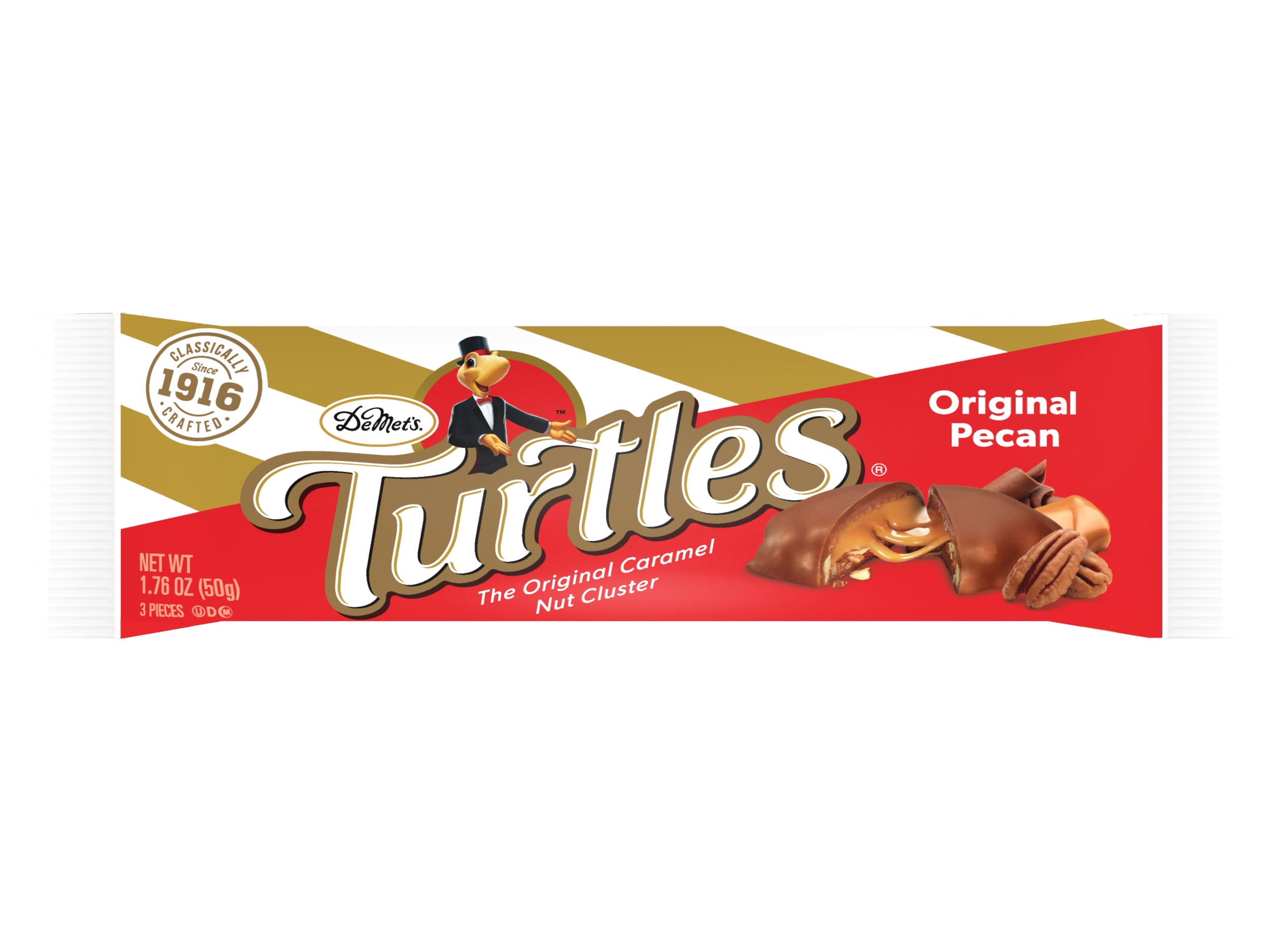Turtles Original Pecan Milk Chocolate Clusters, 3 pieces, 1.76 oz