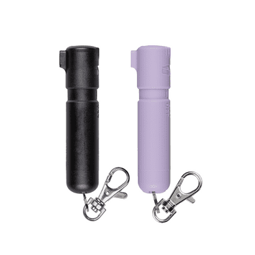SABRE Mighty Discreet™️ Pepper Spray, Ultra-Compact Design, Black and Lavender, New