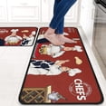 thumbnail image 2 of Fat Chef Kitchen Rugs and Mats Sets of 2,Red Kitchen Decoration Rugs,Rubber Backing Non-Slip Floor Mat for Sink Washable Waterproof Laundry Room Runner Rugs, 2 of 6