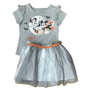 Disney Infant Toddler Girls Minnie Mouse Boo Crew Halloween Tutu Outfit Set 18M