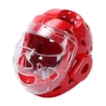 thumbnail image 3 of Casco de entrenamiento de karate ligero y práctico, ventilado, para niños y adultos. Rojo, 3 of 9