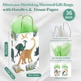 thumbnail image 4 of Bolsas de regalo DjinnGlory con temática de dinosaurio T-Rex, paquete de 36 unidades para fiestas infantiles, 4 of 9