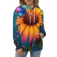 thumbnail image 4 of Butterfly Sunflower Love 3D Print Hoodie Men Women Autumn Thin Pullover Sweatshirt Vintage Streetwear Tops, 4 of 6
