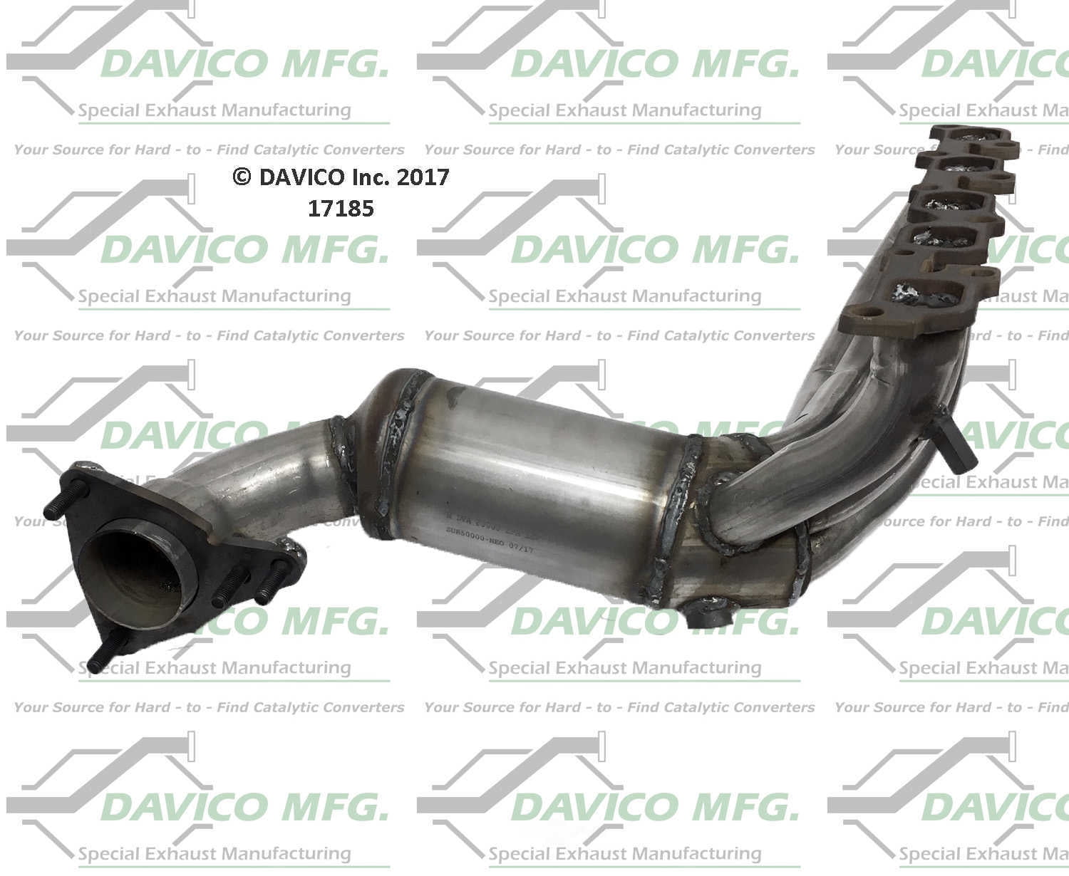 Davico Mfg 17185 Direct-Fit Catalytic Converter - Manifold