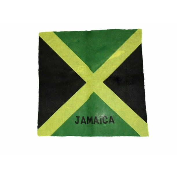 K's Novelties 22"x22" Jamaica Jamaican Flag Cotton bandana Scarf Head
