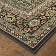 thumbnail image 2 of Oriental Weavers Kashan Area Rug - 180L1 - 7'10" x 10'10" - in Navy/ Multi - Vintage Inspired, Stain Resistant, Family and Pet Friendly , Dining, Living Room Rug, 2 of 3