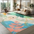 thumbnail image 5 of Ultrug Boho Vintage Rugs Non Slip Area Rug Soft Carpet for Living Room Bedroom Home Decor Office,5'x8',Green, 5 of 7