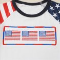 thumbnail image 7 of NOLDARES 4th of July Baby Boy Outfit Short Sleeve T-Shirt and Elastic Waist Shorts with Pockets 2Pcs Summer Clothes American Flag Print(White,12-18 M), 7 of 7
