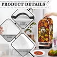 thumbnail image 4 of HELLHERO Oil Proof Coffee Machine Dust Cover Easy to Install Washable Kitchen Blender Dust Covers with Spill-Proof for Kitchen Counter, Maple Leaf Hedgehog Pattern, 4 of 6