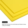 thumbnail image 4 of Unique Bargains EVA Foam Sheets Yellow 9.8 Inch x 9.8 Inch 7mm Thick Crafts Foam Sheets 6Pcs, 4 of 5