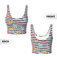 thumbnail image 6 of Uemuo Colorful Llama Pattern Women's Sports Bra - High Impact Support, Breathable, and Comfortable Athletic Bra for Running, Yoga, and Workouts, 6 of 9