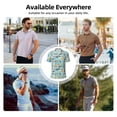 thumbnail image 6 of Yiaed DogsPrint Men's Short Sleeve Polo Shirt,Golf Polo for Men Three-Button Golf Shirt Athletic Casual Collared T-Shirt- X-Large, 6 of 7