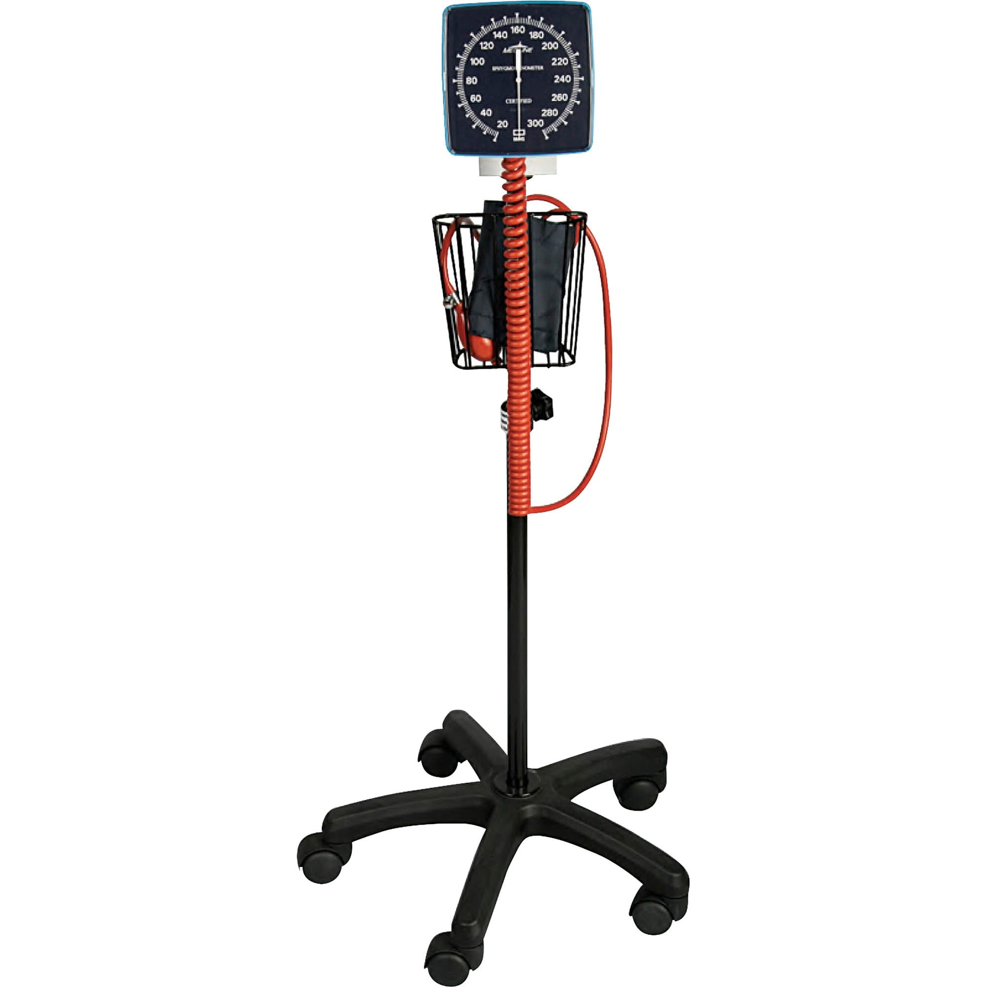 Medline, MIIMDS9407, Mobile Aneroid Sphygmomanometer, 1 Each, Black