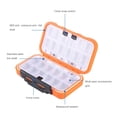 thumbnail image 3 of Greeniant Caja de almacenamiento de aparejos de pesca con compartimentos, contenedor de gran capacidad, accesorios de plástico Flexible para exteriores, Pescar naranja METRO Greeniant OD009455-02, 3 of 6