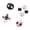 Black & Pink, variant on GeekShare Cross D-Pad Joystick Cover ABXY Key Buttons Sticker for Switch 1/OLED Sweet Skull