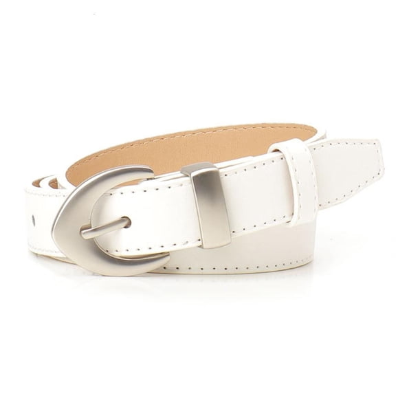 Weflink Simple Dress Waist Belt Women Fashion Accessory Daily Wear Pin Buckles Waistband