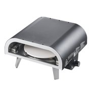 Portable Propane Pizza Oven with Rotating Stone, 12 Inch Outdoor Gas Pizza Maker for Backyard, Camping&Patio - Includes Carry Bag, Black