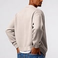 thumbnail image 6 of Havenx Cardigan Sweater for Men Waffle Knitted Button Sweaters V Neck Long Sleeve Textured Cardigans Classic Basic Relaxed Fit Loose Clothes,Beige XL, 6 of 6