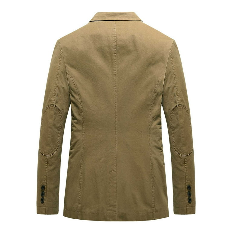 UVEASISHA Mens Big and Tall Blazer Fall Cotton Casual Regular Fit