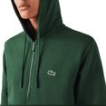 thumbnail image 5 of Men's Lacoste Green Kangaroo Pocket Fleece Hoodie Sweatshirt - 3/S, 5 of 6