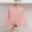 Pink, variant on BRGZLK Kids Long Sleeved T-Shirt Girls Fall Winter Cute Solid Color Ruffled Base Layer Top Loose Round Neck Casual Versatile T-Shirt Beige 6-7 Years