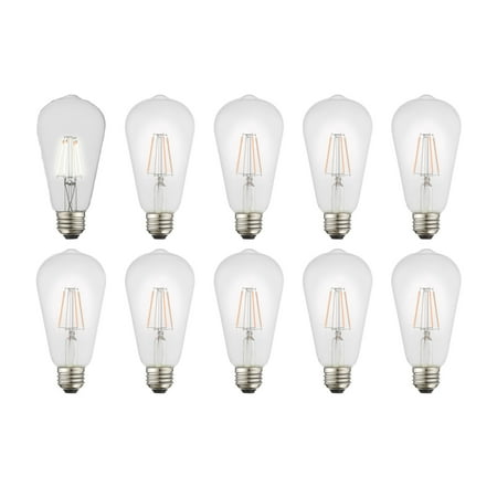 

Livex Lighting 960401X10 Pack Of (10) 4 Watt Vintage Edison Dimmable St19 Medium (E26) Led