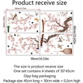 thumbnail image 4 of Pegatinas de pared JAMW Flores rosas estilo chino 11.8 W x 17.7 H, 4 of 5
