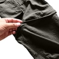 thumbnail image 6 of YABCSAZ Mens Convertible Cargo Pants Quick Dry Zip Off Legs 2 in 1 Hiking Pants Elastic Waist Multi Pocket Lightweight Outdoor Pants Camping Fishing Mountain Climbing Tactical Pants Trousers Travel, 6 of 9