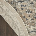 thumbnail image 5 of Nourison Concerto Persian Beige/Grey 5'3" x round Area Rug, (5 Round), 5 of 8