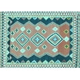 thumbnail image 1 of Ahgly Company Indoor Rectangle Oriental Light Blue Traditional Area Rugs, 2' x 3', 1 of 4