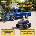 thumbnail image 4 of Licensed Chevrolet 24 Volt Ride on Toys, Joyracer 2 Seater Electric Car for Kids with Remote, Music, USB, LED Lights, Blue, 4 of 16