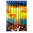 thumbnail image 1 of Cortina de ducha ABPHQTO Flaming Sunea Beach Art Design 120x180 cm Impermeable 100% Poliéster, 1 of 2