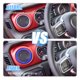 thumbnail image 3 of 4 Uds azul HVAC salida de ventilación embellecedor aire acondicionado ventilación acentos calefacción salida marco cubiertas para Jeep Wrangler JL JLU 2018-2023, 3 of 7