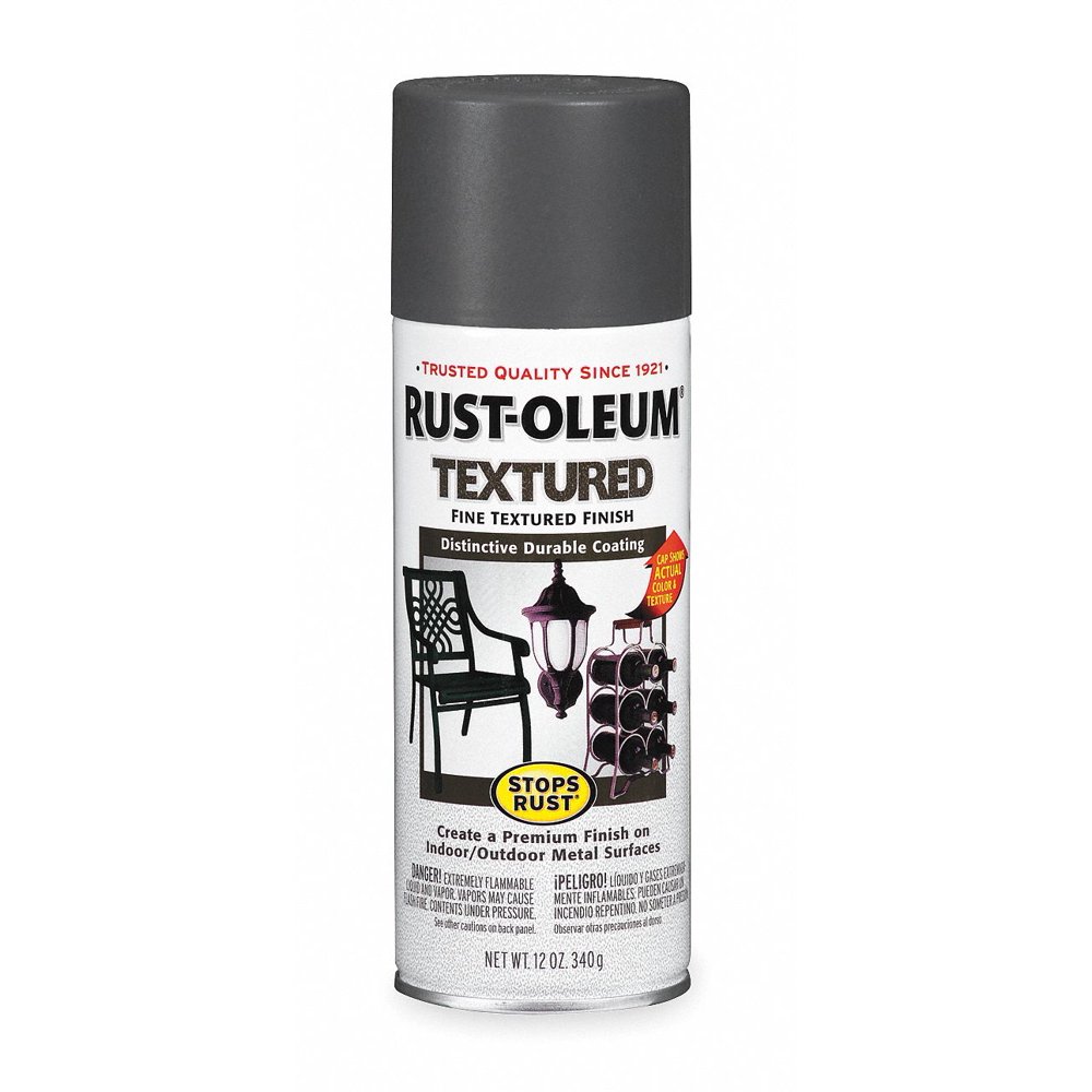 Stops RustÂ® Textured Spray Paint in Textured Dark Pewter for Concrete