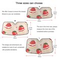 thumbnail image 5 of Strawberry Cake Car Windshield Sun Shade Reflector Sunshade Foldable for Front Keeps Vehicle Cool, 5 of 8
