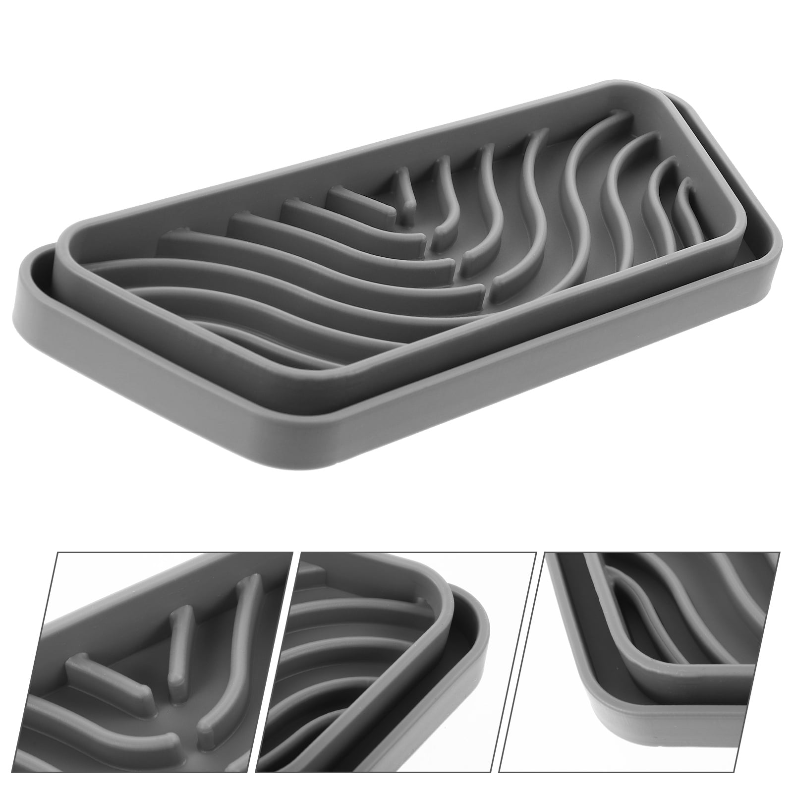 WORGEOUS 4-Pack Refrigerator Drip , Leak-Proof Dispenser Catch Trays, Leak Catcher Accessories