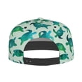 thumbnail image 4 of Fotbe Green Sea Turtle Flat Bill Visor Cap Classic Snapback Hat Polyester Foam Trucker Hat Trucker Cap Adjustable Baseball Cap, 4 of 9