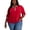 Red - wine, variant on Womens Sky Captain Polo Shirt, Blue, Plus Size, 0X