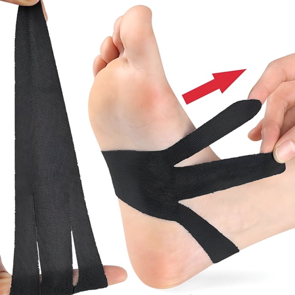 BESTSKY Kinesiology Tape,10 PCS Waterproof Breathable Foot Plantar Fasciitis Pain Relief Athletic Tapes,Hypoallergenic Cotton Elastic Sports Joints Muscle Tape for Feet Arch Heel Ankle Carpal Tunnel