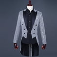 thumbnail image 2 of Esmoquin de lentejuelas para mago, traje de hombre para espectáculos escénicos, abrigo, presentador de bar, director de coro Bel Canto, 2 of 5
