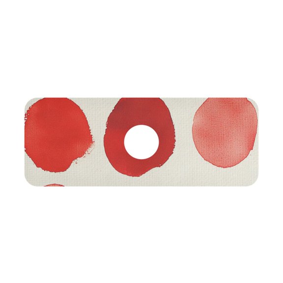 Minimalist Red Round Kitchen Sink Splash Guard, Silicone Sink Faucet Mat Dry Out the Kitchen Bathroom