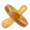 Shorter Nipple Pacifier Less Gagging Small/Newborn Natural Rubber