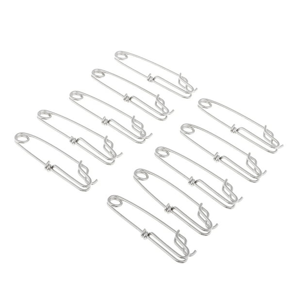 Señuelo de Línea de Flotador con Broche de Palangre de material acero Inoxidable de Línea Larga de 5/10 Piezas S - 10pcs DYNWAVEMX Clips de línea larga