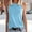 Sky Blue, variant on SNKSDGM Female Women's Tank Tops Plus Size Cotton Ribbed Tank Tops for Women Small Round Neck Ladies Solid Color Vest Sleeveless Summer T Shirt Round Neck Top L