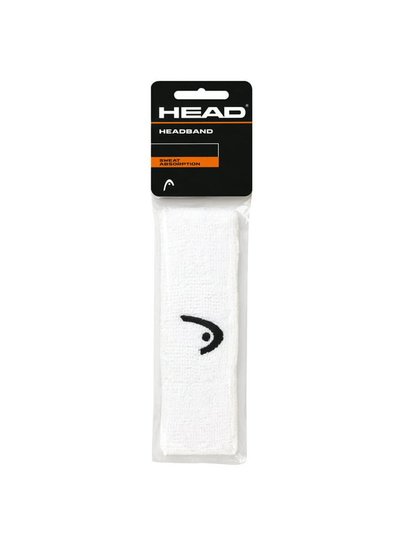 Head Racquet Sports Headband - All Ages, White, Absorbent, 90% Nylon, 10% Elasthan