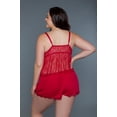 thumbnail image 4 of BeWicked 2244-BLK-3X Top & Shorts Paris Set for Women, Black - 3X, 4 of 7