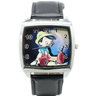 Michael Jackson Square Face Black Leather Band Wrist Watch