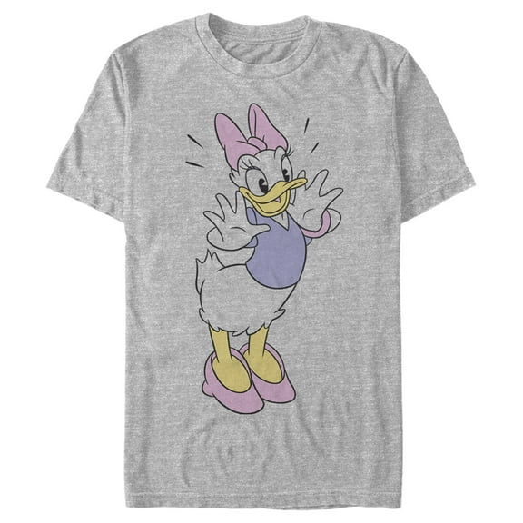 Men's Mickey & Friends Daisy Duck Surprise  Graphic Tee Athletic Heather 2X Large