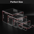 thumbnail image 6 of 8 PCS Square Acrylic Risers for Display - 4-Tier Clear Display Stand Risers Multifunctional, transparent acrylic stand for displaying collectibles and cupcakes, 6 of 6