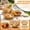 A, variant on Woven Fruit Basket for Countertop and Kitchen, Handwoven Rattan-Style Decorative Serving Bowl for Bread Snacks and Flowers, Lace Design Storage Crate